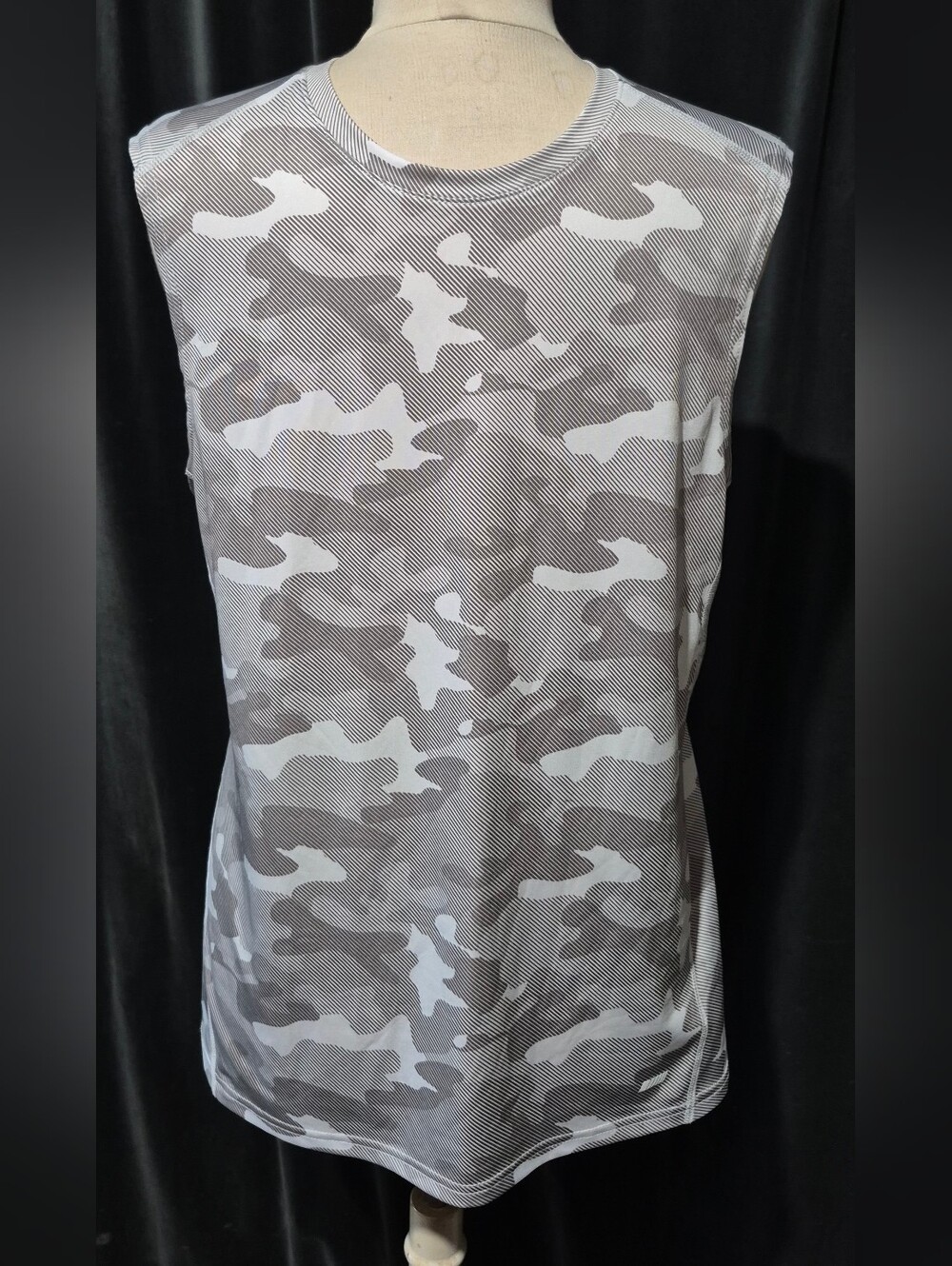 Men's Grey Camo Sleeveless Shirt (Box C)